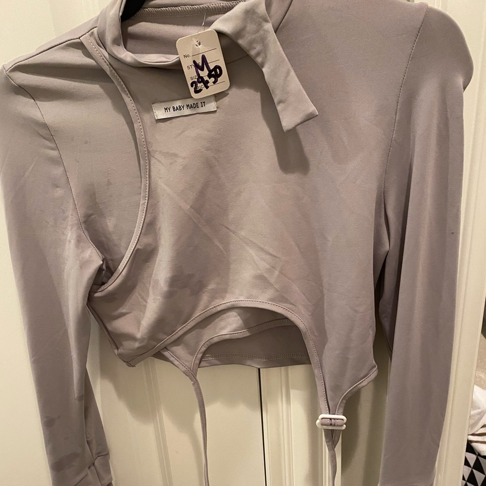 Long sleeve crop top Fashion nova